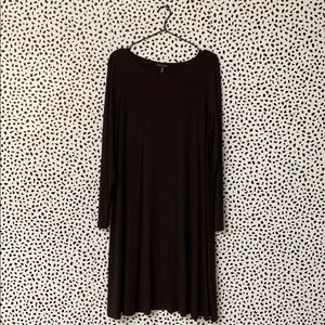 Eileen Fisher NWOT Dark Brown Swing Dress
